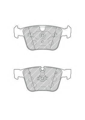 Комплект гальмівних колодок, дискове гальмо FERODO FDB4413