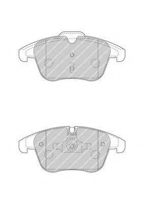 Комплект гальмівних колодок, дискове гальмо FERODO FDB4498