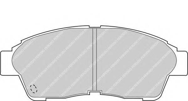 Комплект гальмівних колодок, дискове гальмо FERODO FDB867