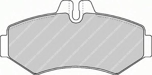 Комплект гальмівних колодок, дискове гальмо FERODO FVR1306