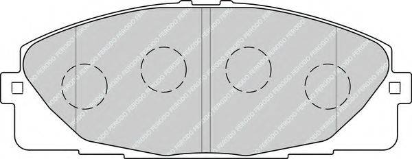Комплект гальмівних колодок, дискове гальмо FERODO FVR4327