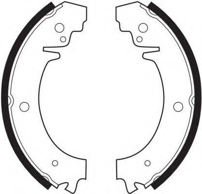 Комплект гальмівних колодок FERODO FSB59