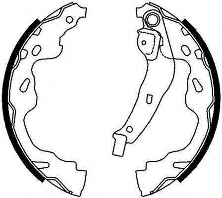 Комплект гальмівних колодок FERODO FSB672