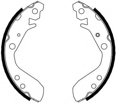 Комплект гальмівних колодок FERODO FSB689