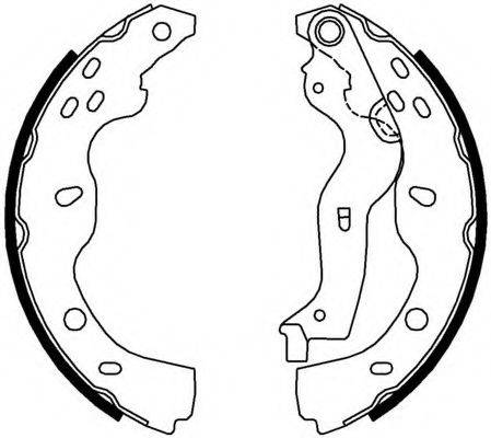 Комплект гальмівних колодок FERODO FSB691