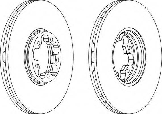 гальмівний диск FERODO DDF1112