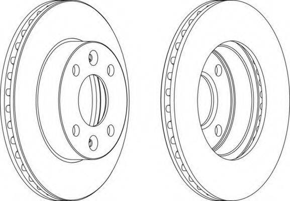 гальмівний диск FERODO DDF1521