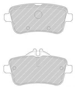Комплект гальмівних колодок, дискове гальмо FERODO FDB4169
