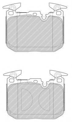 Комплект гальмівних колодок, дискове гальмо FERODO FDB4662