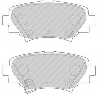 Комплект гальмівних колодок, дискове гальмо FERODO FDB4700