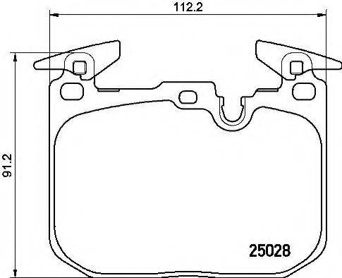 Комплект гальмівних колодок, дискове гальмо BREMBO P 06 088