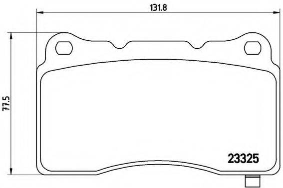 Комплект гальмівних колодок, дискове гальмо BREMBO P 09 004