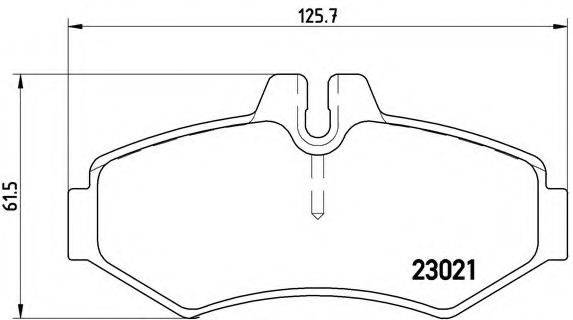 Комплект гальмівних колодок, дискове гальмо BREMBO P 50 020