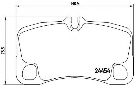 Комплект гальмівних колодок, дискове гальмо BREMBO P 65 013