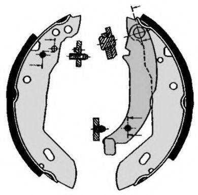 Комплект гальмівних колодок BREMBO S 61 512