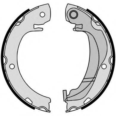 Комплект гальмівних колодок, стоянкова гальмівна система BREMBO S 83 561