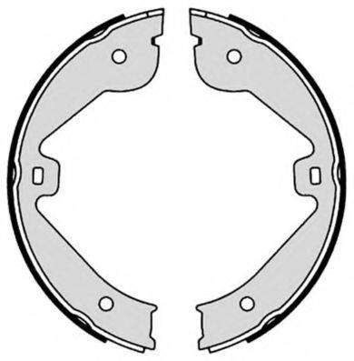 Комплект гальмівних колодок, стоянкова гальмівна система BREMBO S 85 536