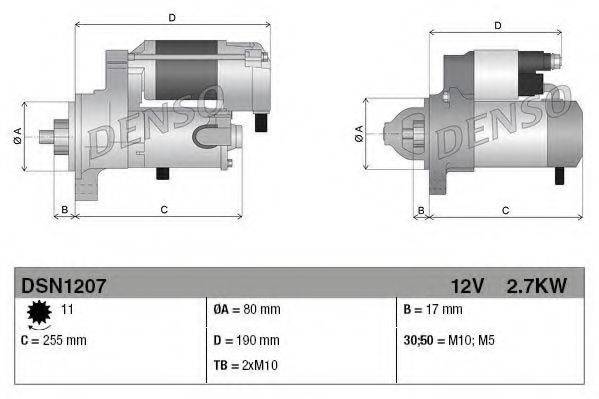 Стартер DENSO DSN1207