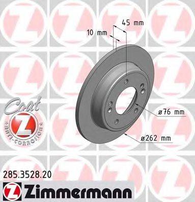 гальмівний диск ZIMMERMANN 285.3528.20