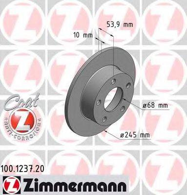 гальмівний диск ZIMMERMANN 100.1237.20