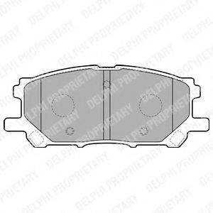 Комплект гальмівних колодок, дискове гальмо DELPHI LP1823