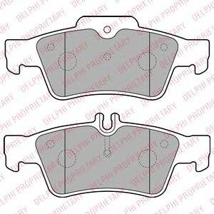 Комплект гальмівних колодок, дискове гальмо DELPHI LP1868