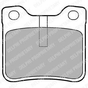 Комплект гальмівних колодок, дискове гальмо DELPHI LP991