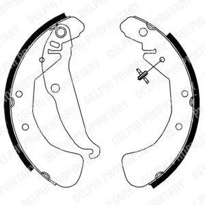 Комплект гальмівних колодок DELPHI LS1829