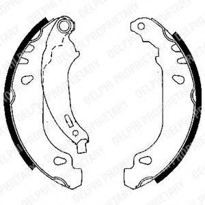 Комплект гальмівних колодок DELPHI LS1844