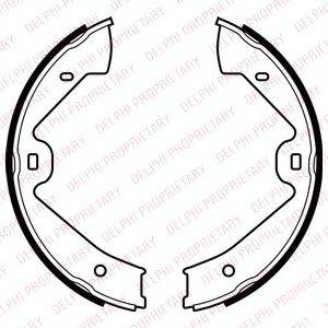 Комплект гальмівних колодок, стоянкова гальмівна система DELPHI LS2070