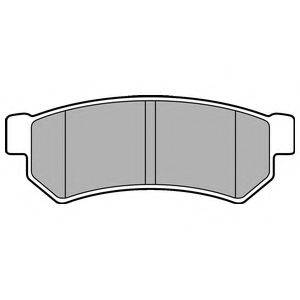 Комплект гальмівних колодок, дискове гальмо DELPHI LP2502
