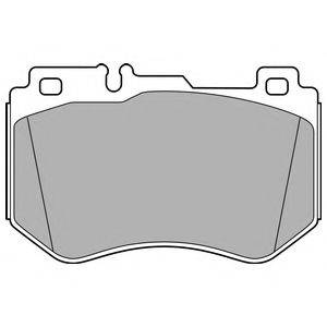 Комплект гальмівних колодок, дискове гальмо DELPHI LP3137