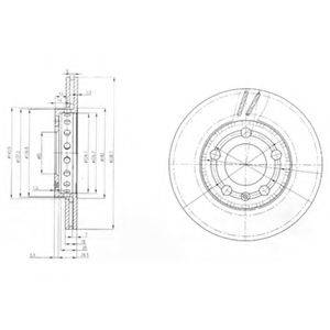 гальмівний диск DELPHI BG3695