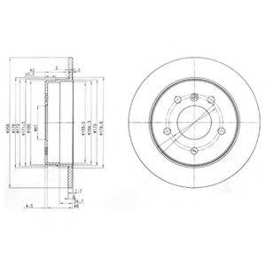 гальмівний диск DELPHI BG3710