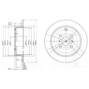 гальмівний диск DELPHI BG3867