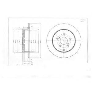 гальмівний диск DELPHI BG4051