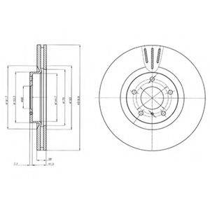 гальмівний диск DELPHI BG4107