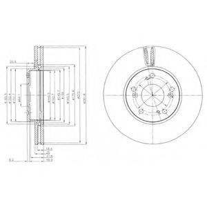 гальмівний диск DELPHI BG4119