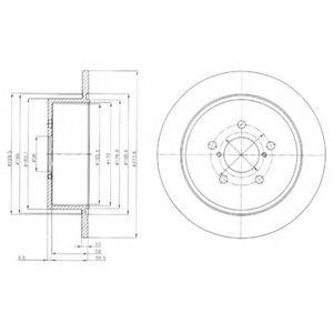 гальмівний диск DELPHI BG4129