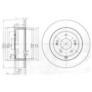 гальмівний диск DELPHI BG4136