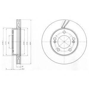 гальмівний диск DELPHI BG4206