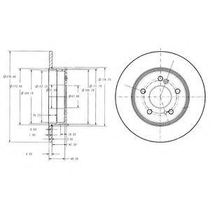 гальмівний диск DELPHI BG3326C