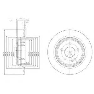 гальмівний диск DELPHI BG4063C