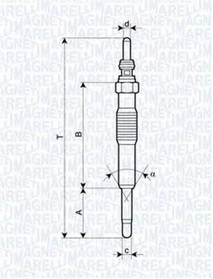 Свічка розжарювання MAGNETI MARELLI 062900027304