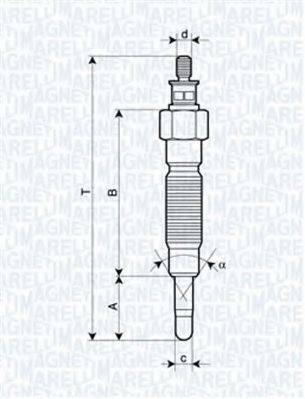 Свічка розжарювання MAGNETI MARELLI 062900064304