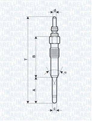 Свічка розжарювання MAGNETI MARELLI 062900085304