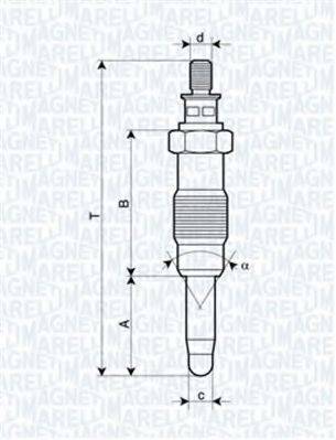 Свічка розжарювання MAGNETI MARELLI 062583003304